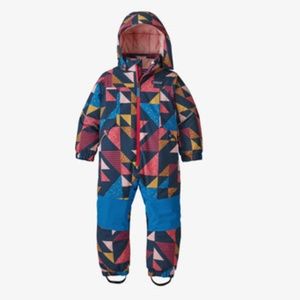 WORN TWICE : Patagonia Baby Snow Pile One-Piece 5T Multicolor Red/Blue/Navy/Pink